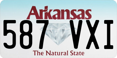 AR license plate 587VXI