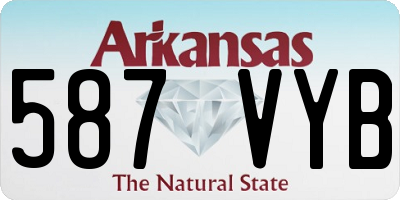 AR license plate 587VYB