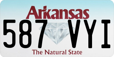 AR license plate 587VYI