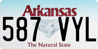AR license plate 587VYL