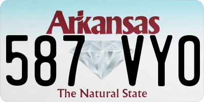 AR license plate 587VYO