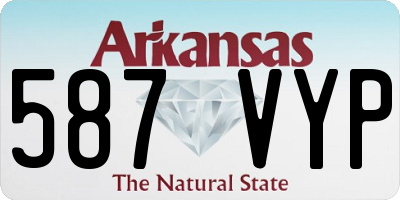 AR license plate 587VYP