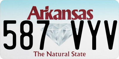 AR license plate 587VYV