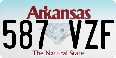 AR license plate 587VZF