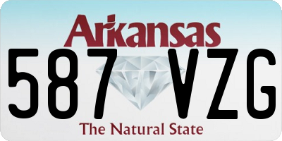 AR license plate 587VZG