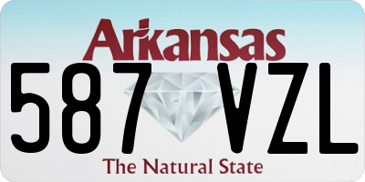 AR license plate 587VZL