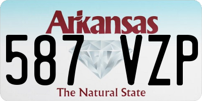 AR license plate 587VZP
