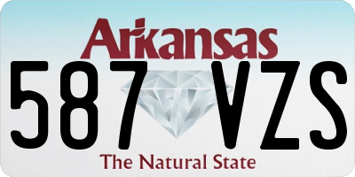 AR license plate 587VZS