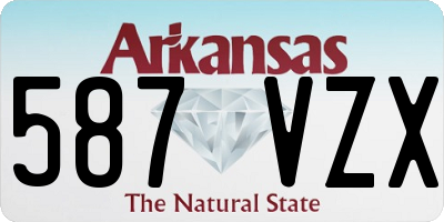 AR license plate 587VZX