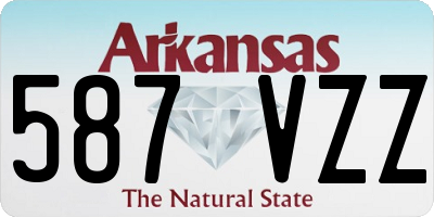 AR license plate 587VZZ