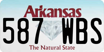 AR license plate 587WBS