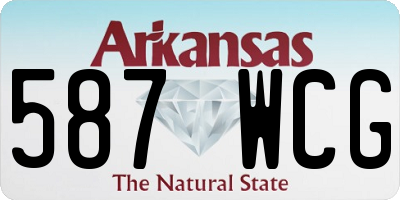 AR license plate 587WCG