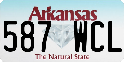 AR license plate 587WCL
