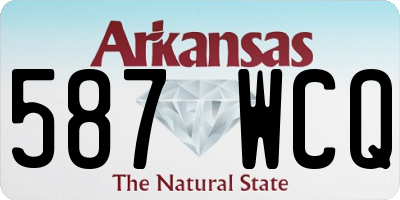 AR license plate 587WCQ