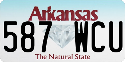 AR license plate 587WCU
