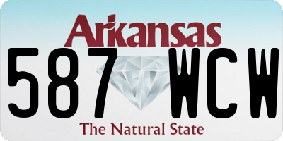 AR license plate 587WCW
