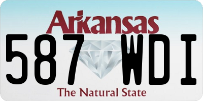 AR license plate 587WDI