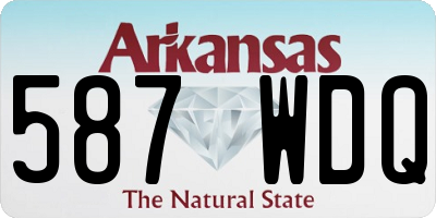 AR license plate 587WDQ