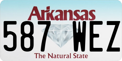 AR license plate 587WEZ