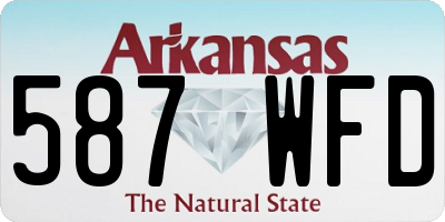 AR license plate 587WFD