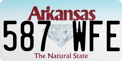 AR license plate 587WFE