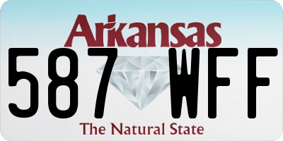 AR license plate 587WFF