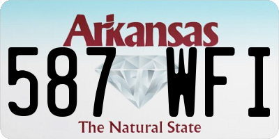 AR license plate 587WFI