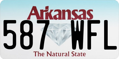 AR license plate 587WFL