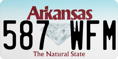 AR license plate 587WFM