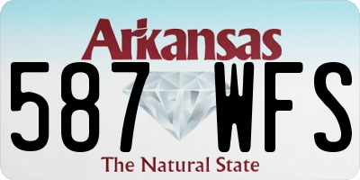 AR license plate 587WFS