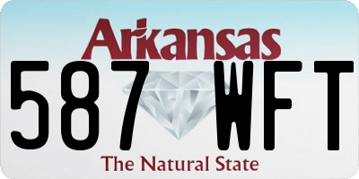 AR license plate 587WFT