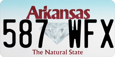 AR license plate 587WFX