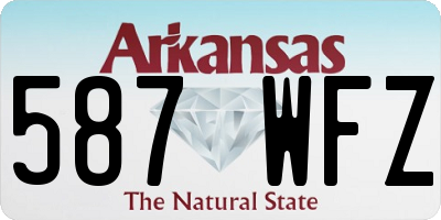 AR license plate 587WFZ
