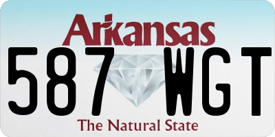 AR license plate 587WGT
