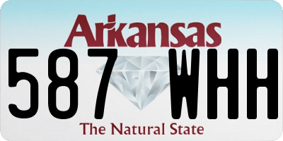 AR license plate 587WHH