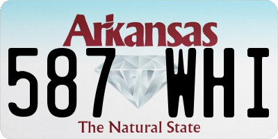 AR license plate 587WHI