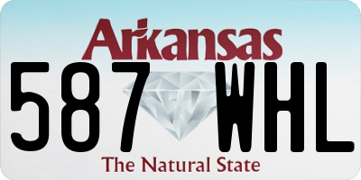 AR license plate 587WHL