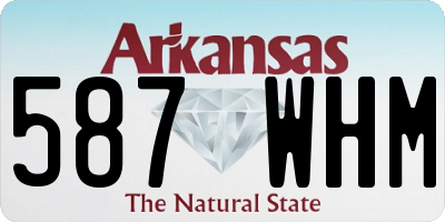 AR license plate 587WHM