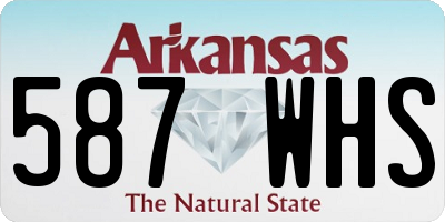AR license plate 587WHS