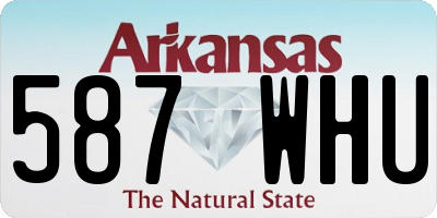 AR license plate 587WHU