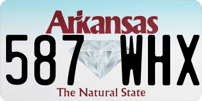AR license plate 587WHX