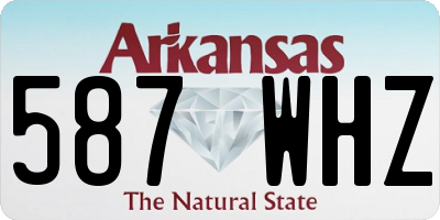 AR license plate 587WHZ
