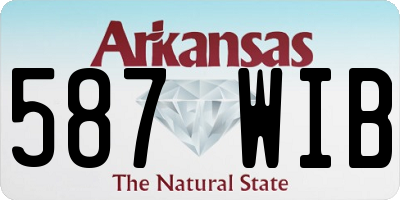 AR license plate 587WIB
