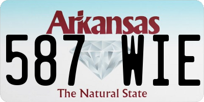 AR license plate 587WIE