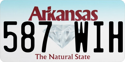 AR license plate 587WIH