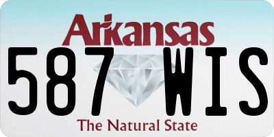 AR license plate 587WIS