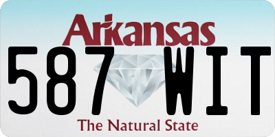 AR license plate 587WIT