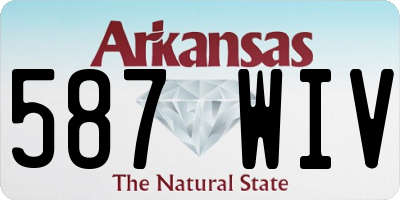 AR license plate 587WIV