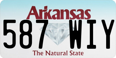AR license plate 587WIY