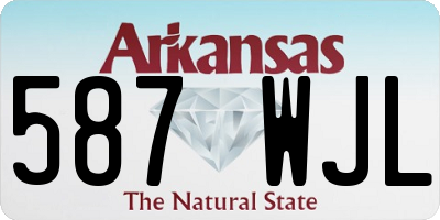 AR license plate 587WJL